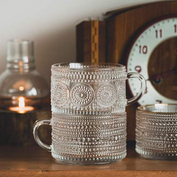 Nordic Elegant Glass Cups by Veasoon