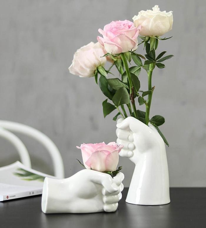 Hand Shaped Flower Vase by Veasoon