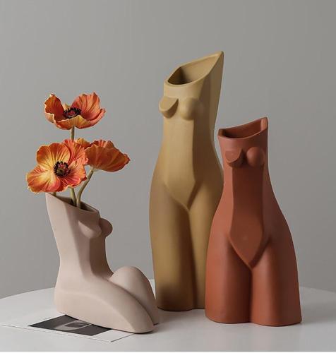 Abstract Body Art Sculpture Vase by Veasoon