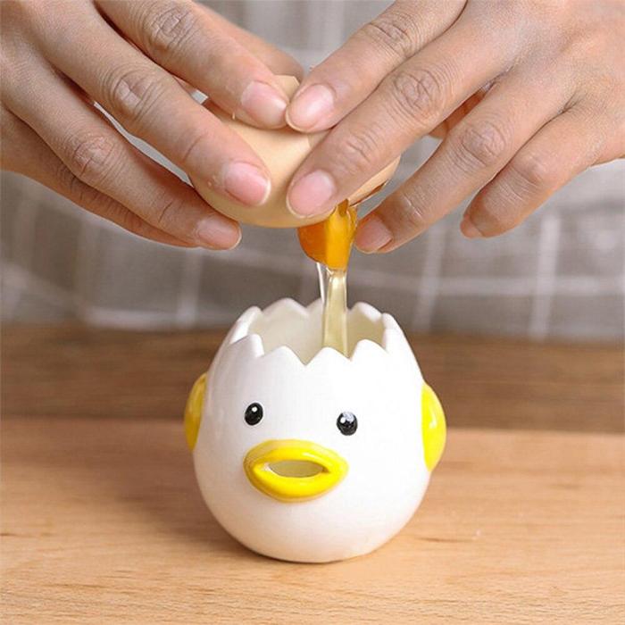 Ceramic Chicken Egg White Separator by Veasoon