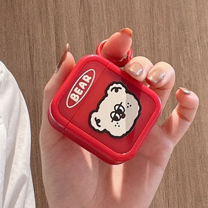 Teddy Bear AirPod Case Cover by Veasoon