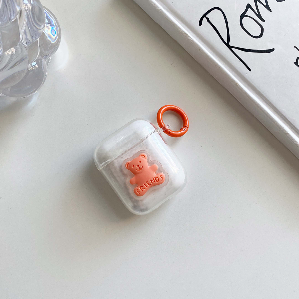 Teddy Bear Friends Airpod Case Cover (3 Colours) by Veasoon