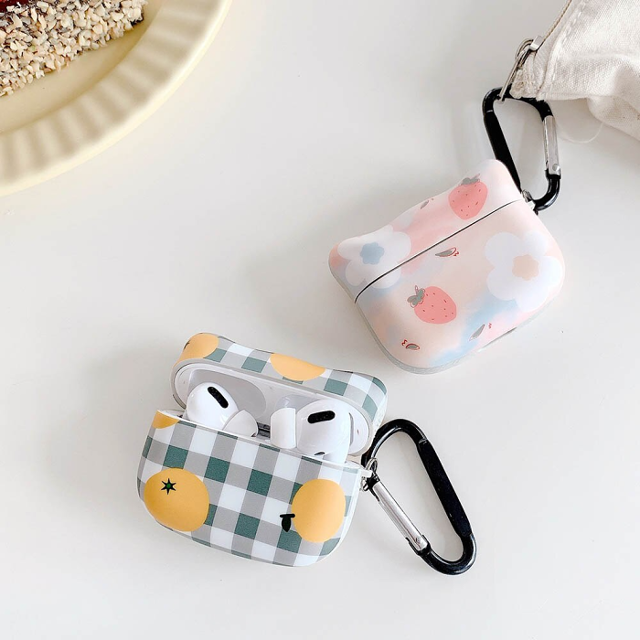 Fruity Cat Ears AirPods Charger Case Cover (2 Designs) by Veasoon