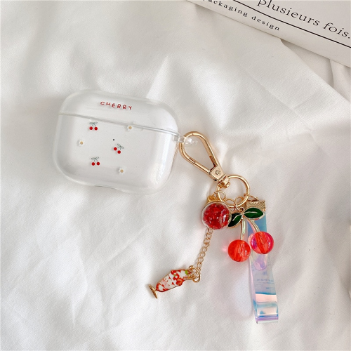 Cherry Charm Airpod Case Cover by Veasoon