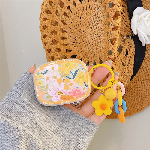 Yellow Flower Airpod Case Cover by Veasoon