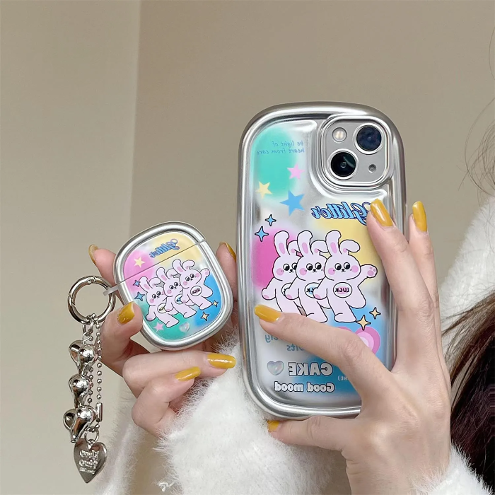 Dancing Rabbits AirPods Charger Case Cover by Veasoon