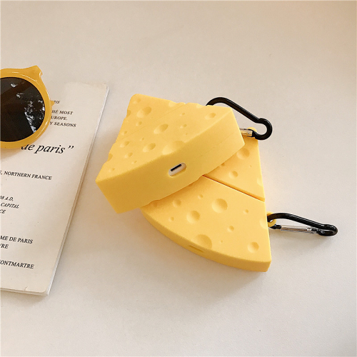 Slice of Cheese Airpod Case Cover by Veasoon