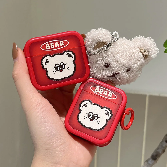 Teddy Bear AirPod Case Cover by Veasoon