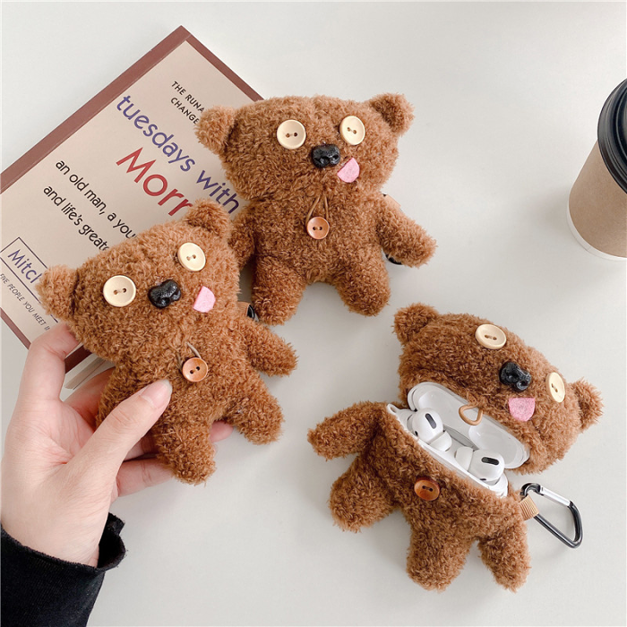 Teddy Bear AirPod Case Cover by Veasoon