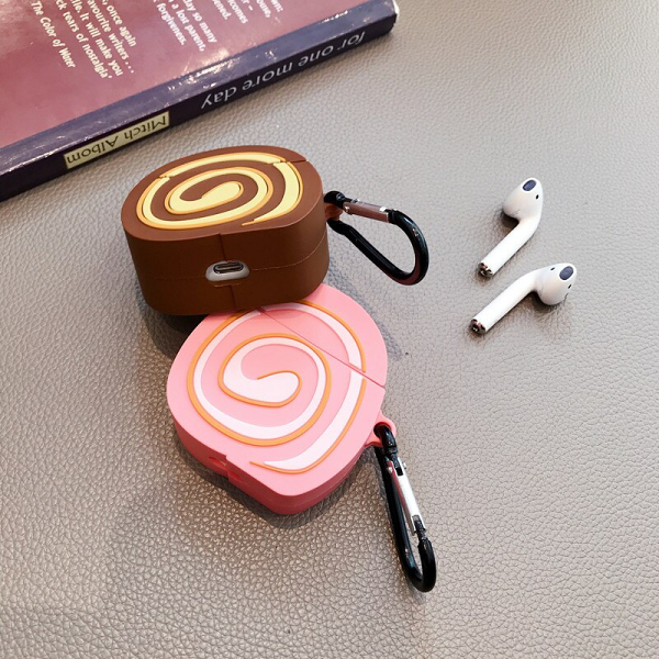 Chiffon Roll Cake Airpod Case Cover (2 Colours) by Veasoon