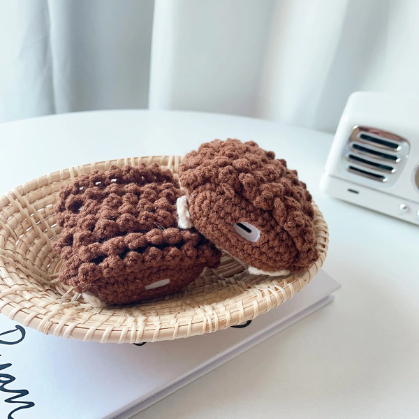 Knitted Hedgehog Airpod Case Cover by Veasoon