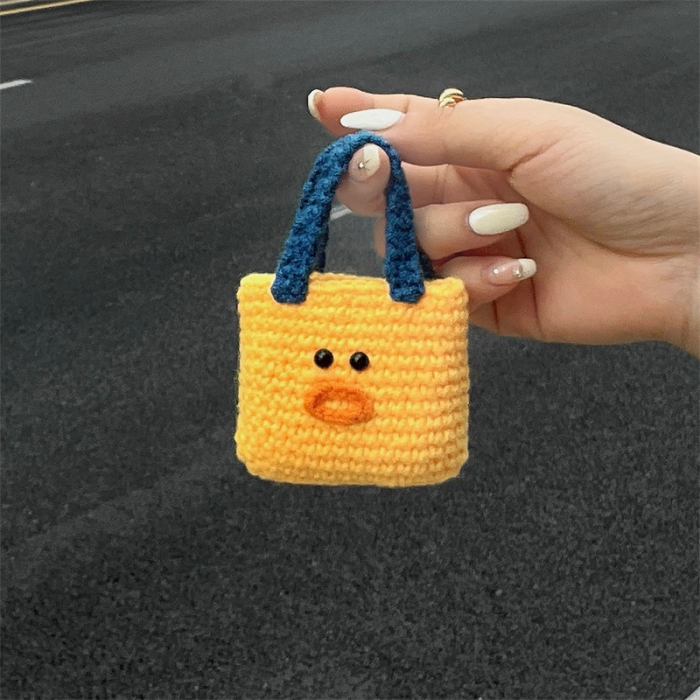 Crochet Duck Tote AirPods Case Cover by Veasoon