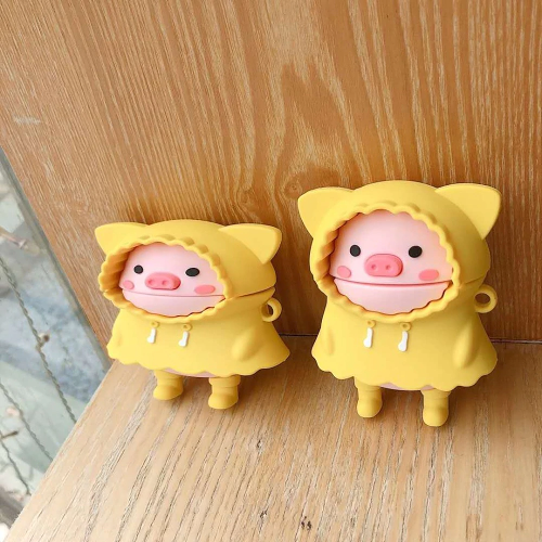 Rainy Day Piglet Airpod Case Cover by Veasoon