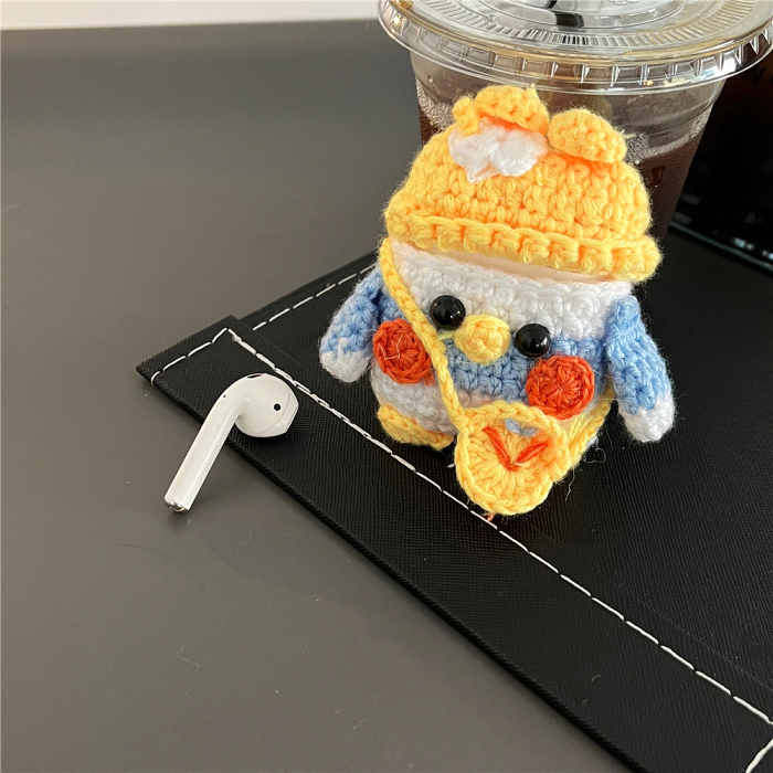 Knitted Baby Chick Airpod Case Cover by Veasoon