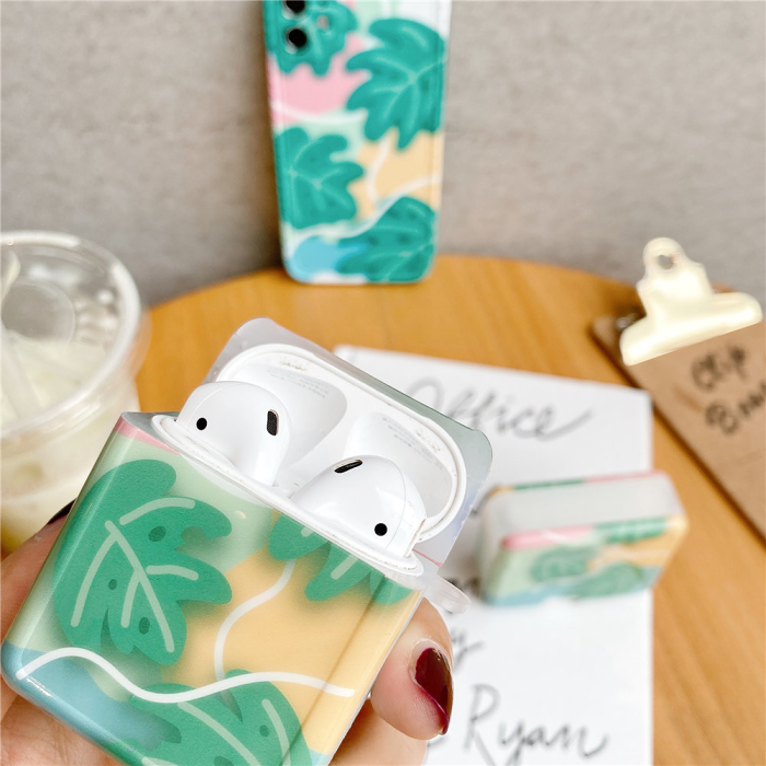 Pastel Plants Airpod Case Cover by Veasoon