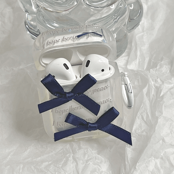 Balletcore Bows AirPods Charger Case Cover by Veasoon
