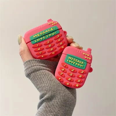 Pink Cell Phone Charger Case Cover for AirPods by Veasoon