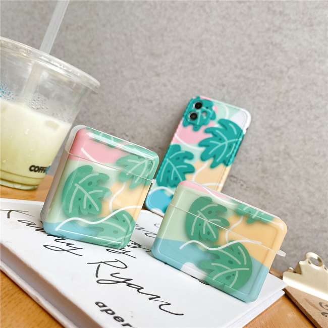 Pastel Plants Airpod Case Cover by Veasoon