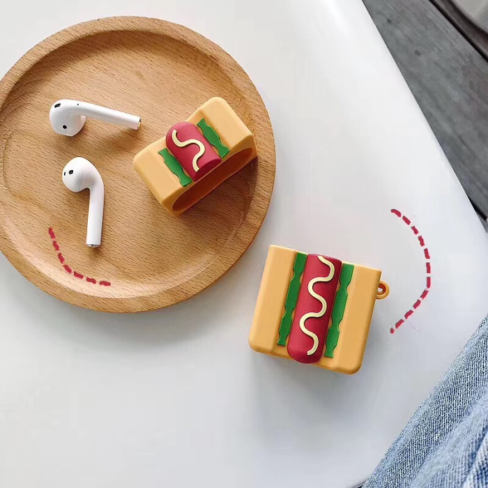 Hot Dog Airpod Case Cover by Veasoon