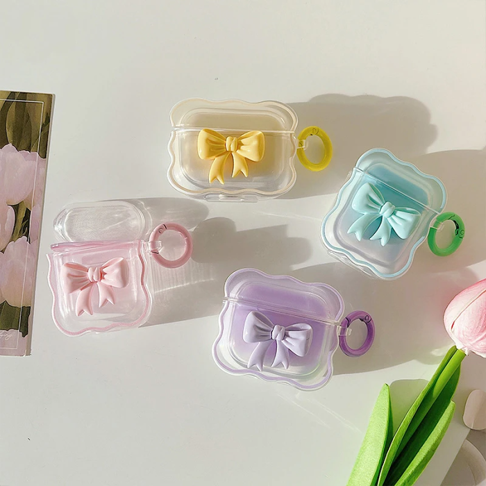 Pastel Bows AirPods Charger Case Cover (4 Colours) by Veasoon