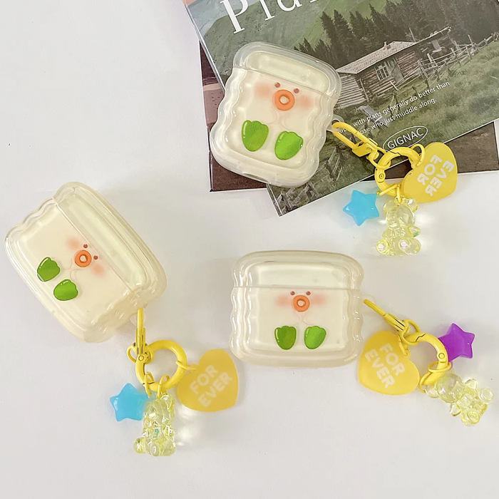 Jelly Duck AirPods Case Cover by Veasoon