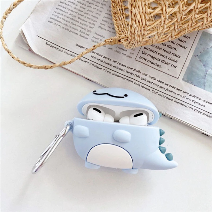 Pastel Dinosaur Airpod Case Cover by Veasoon
