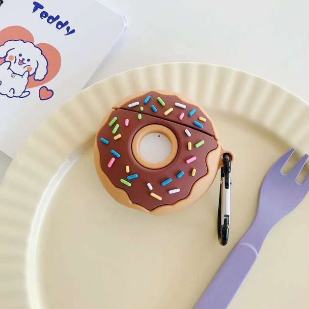 Chocolate Donut Airpods Case by Veasoon