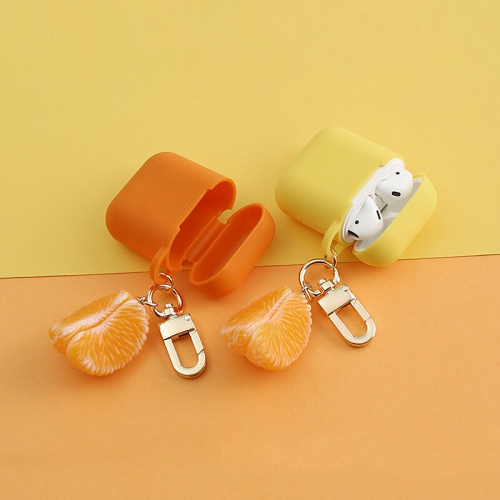 Satsuma Slice Airpod Case Cover (2 Colours) by Veasoon