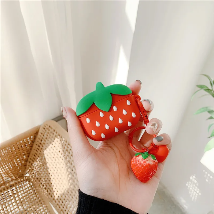 Strawberry AirPods Case Cover by Veasoon
