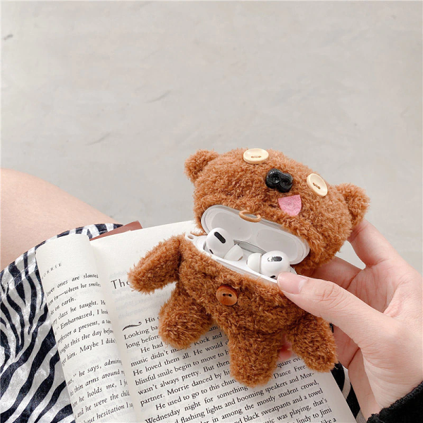 Teddy Bear AirPod Case Cover by Veasoon