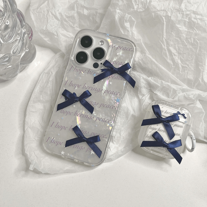 Balletcore Bows AirPods Charger Case Cover by Veasoon