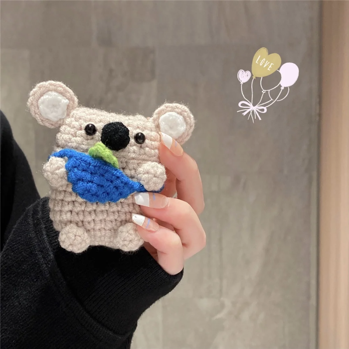 Crochet Koala AirPods Case Cover by Veasoon