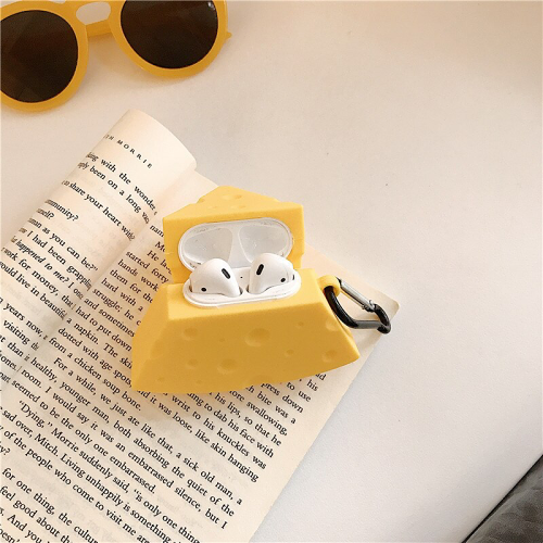 Slice of Cheese Airpod Case Cover by Veasoon