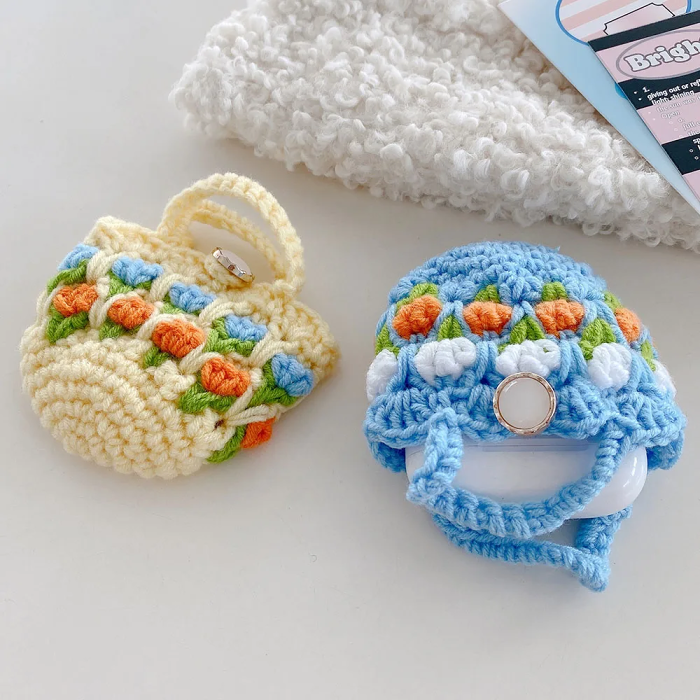 Knitted Tulip Bag AirPods Charger Case Cover (3 Colours) by Veasoon