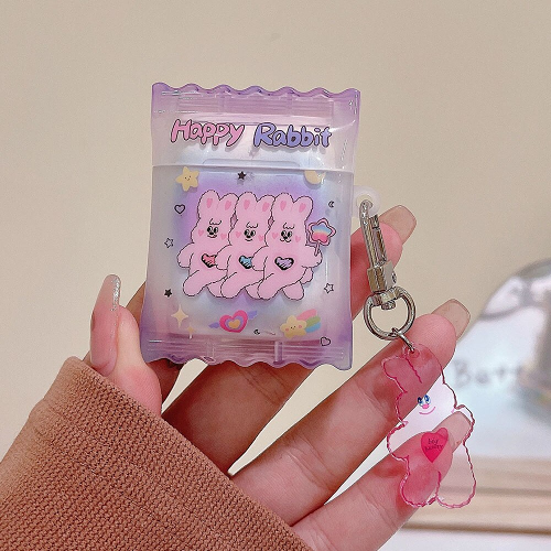 Happy Rabbit Candy Packet Airpod Case Cover by Veasoon