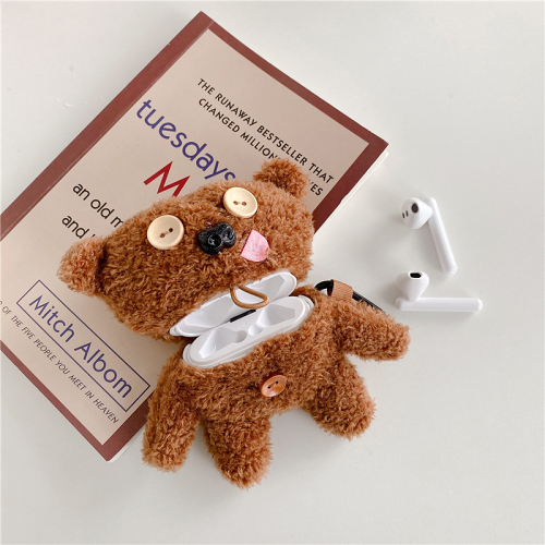 Teddy Bear AirPod Case Cover by Veasoon