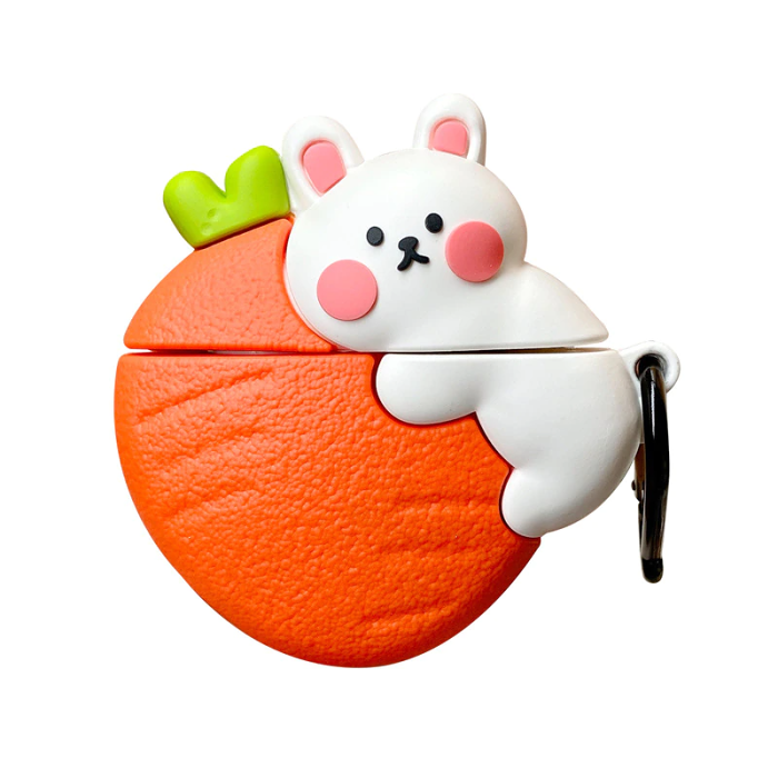 Carrot Bunny Airpod Case Cover by Veasoon