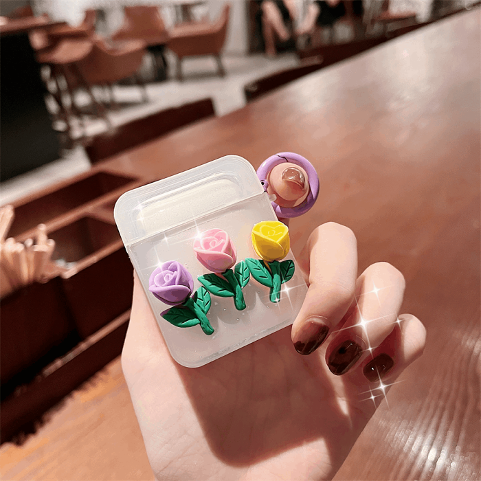 3D Roses Airpod Case Cover by Veasoon