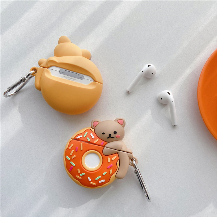 Donut Bear Airpod Case Cover by Veasoon