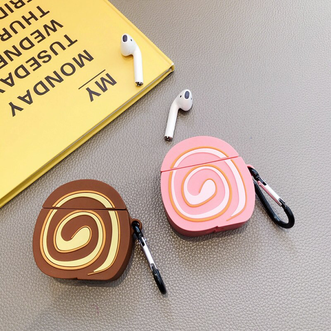 Chiffon Roll Cake Airpod Case Cover (2 Colours) by Veasoon