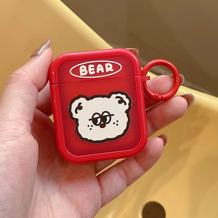 Teddy Bear AirPod Case Cover by Veasoon