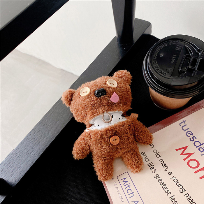 Teddy Bear AirPod Case Cover by Veasoon