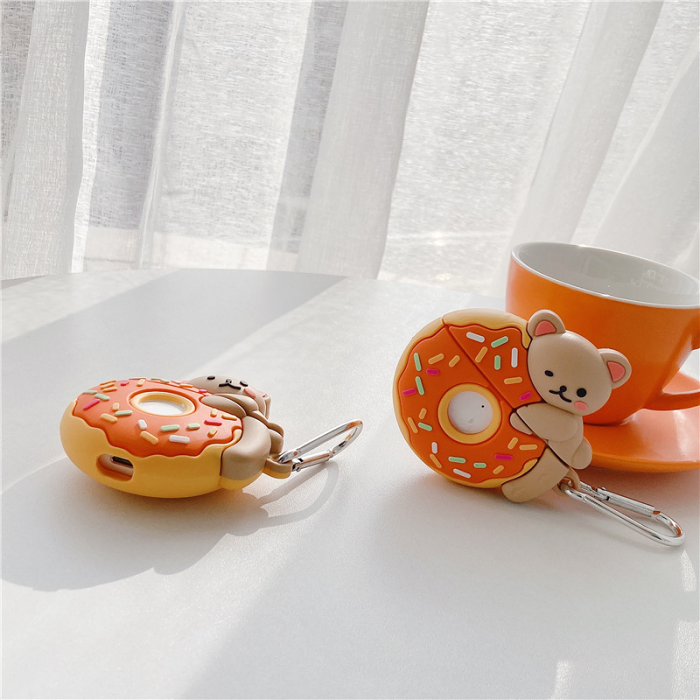 Donut Bear Airpod Case Cover by Veasoon