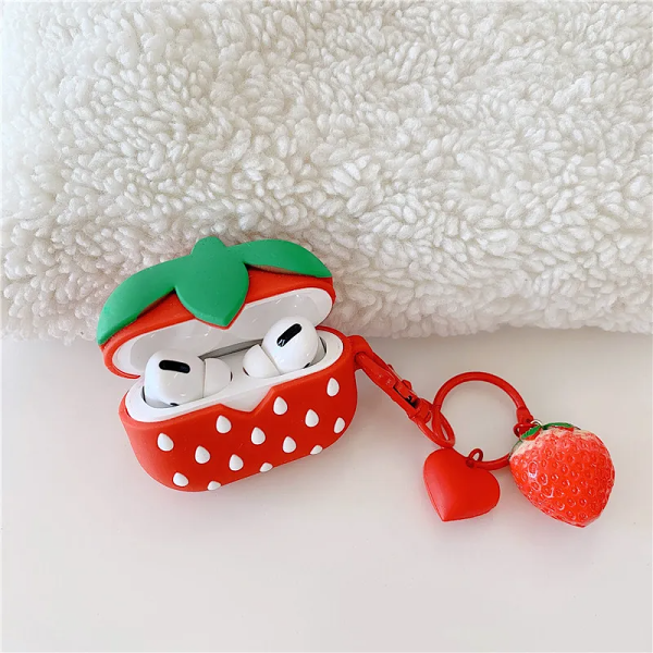Strawberry AirPods Case Cover by Veasoon