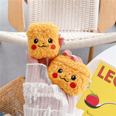 Fluffy Pikachu Airpod Case Cover by Veasoon