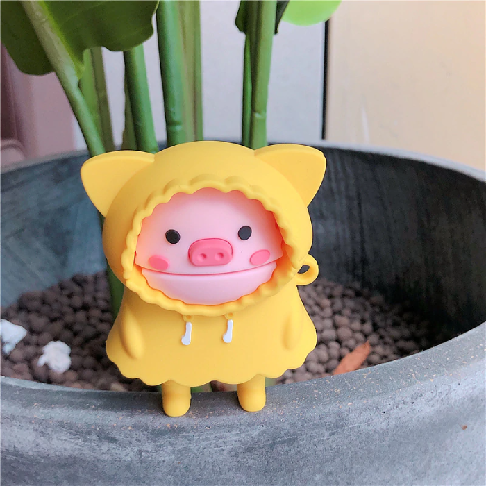 Rainy Day Piglet Airpod Case Cover by Veasoon