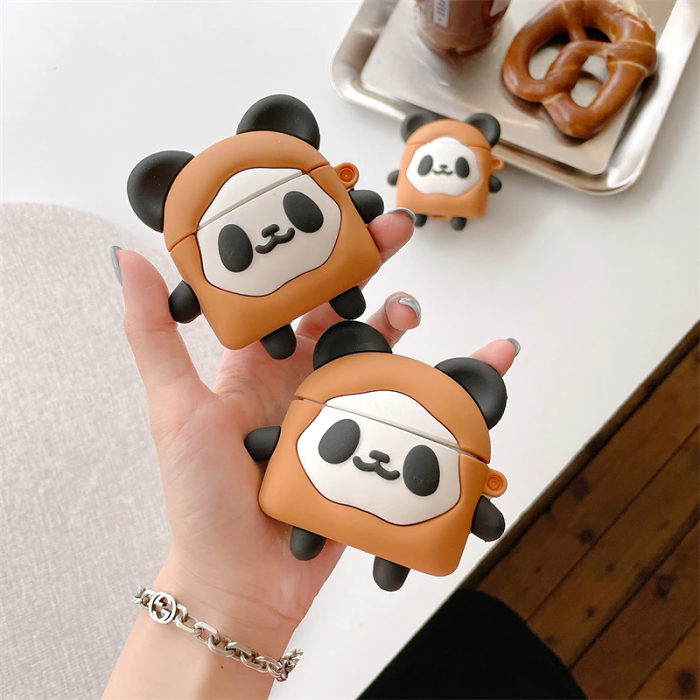 Toast Panda Airpod Case Cover by Veasoon