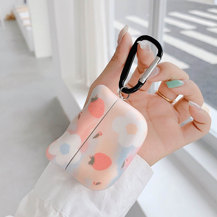 Fruity Cat Ears AirPods Charger Case Cover (2 Designs) by Veasoon