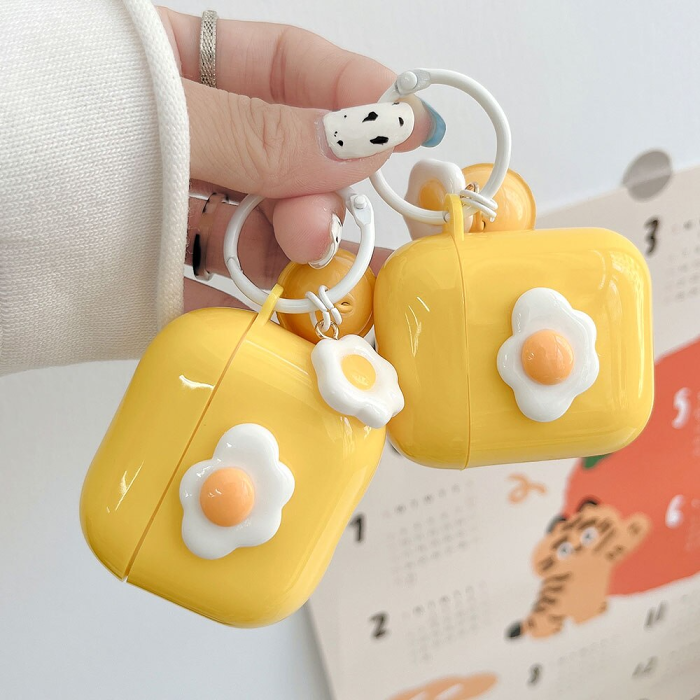 Fried Egg AirPods Case Cover by Veasoon