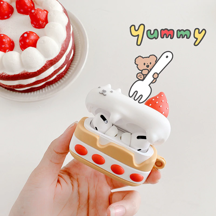 Cat Cake Airpod Case Cover by Veasoon
